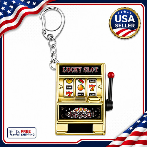 Slot machine keychain - slot,