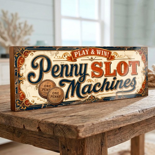 Penny slot machine - machine, retro