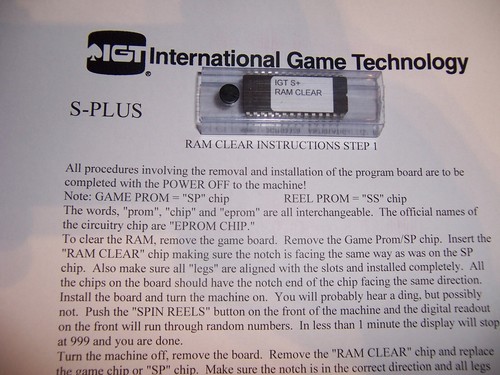Igt plus slot machine ram - igt,