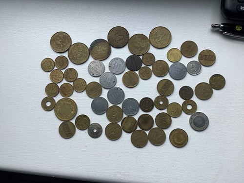 Mixed vintage tokens job lot - mixed,