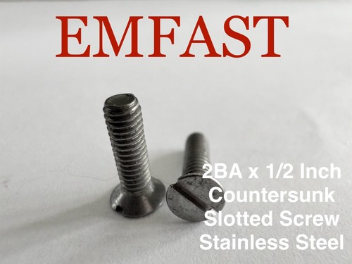 2ba countersunk slot - 1/2,