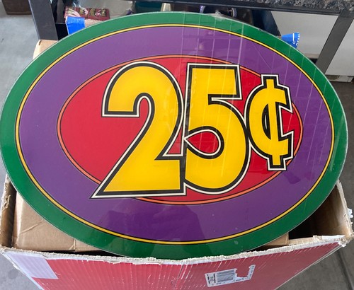 Slot machine topper - insert, 25c